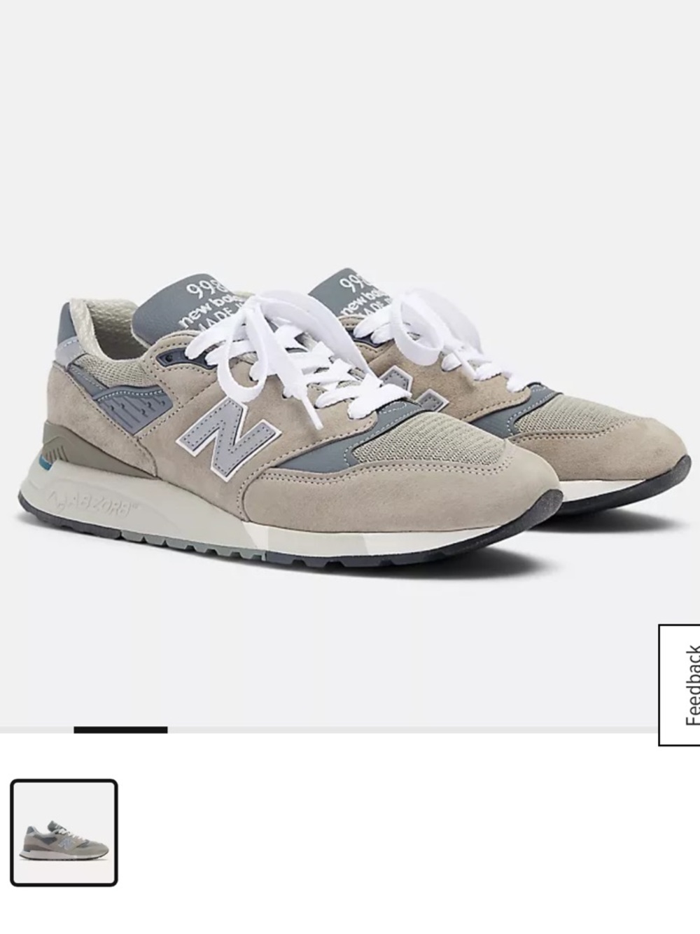 New Balance Made in USA 998 Core, M6.5/W8